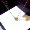 Cubic Zirconia Ring Chain Necklace