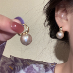 Minimalist Gold Plated Pearl Earrings