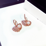 Vintage Pearl CC Statement Earrings