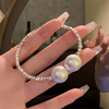 Minimalist Pearl Adjustment Bangle Bracelets
