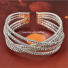 Rhinestones Crystal Beaded Bangle Adjustment Bracelets