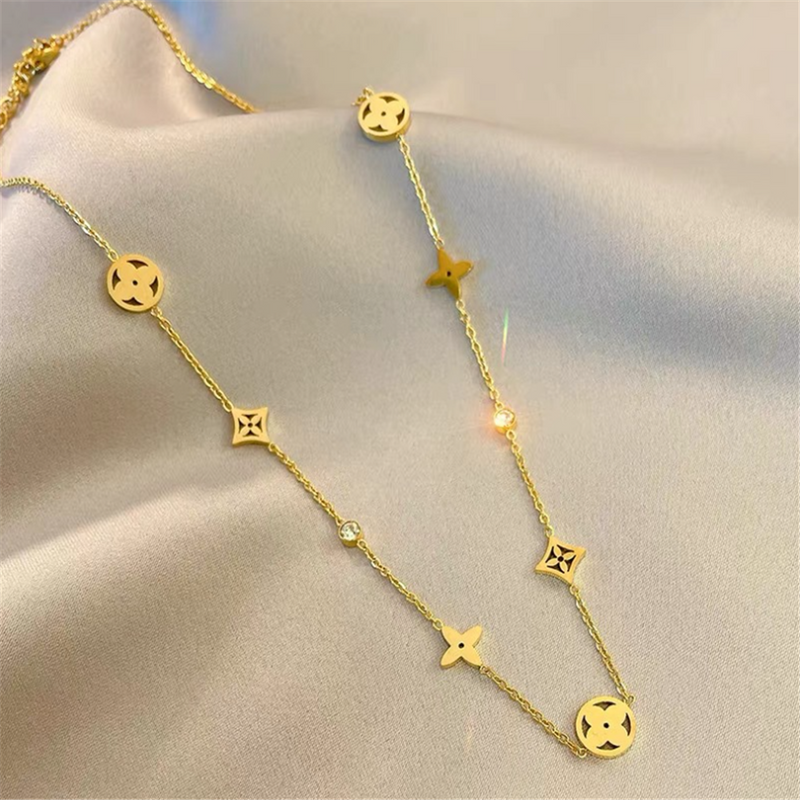 Minimalist Rose Gold Floral Extender Necklaces