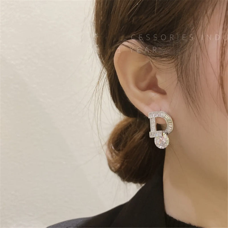 Rhinestones Crystal Statement Studs Earrings