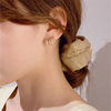 Minimalist Cubic Zirconia Beaded Studs Earrings