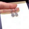 Cubic Zirconia Ball Dangle Earrings