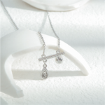 Pearl Balance Dangle Charms Necklaces