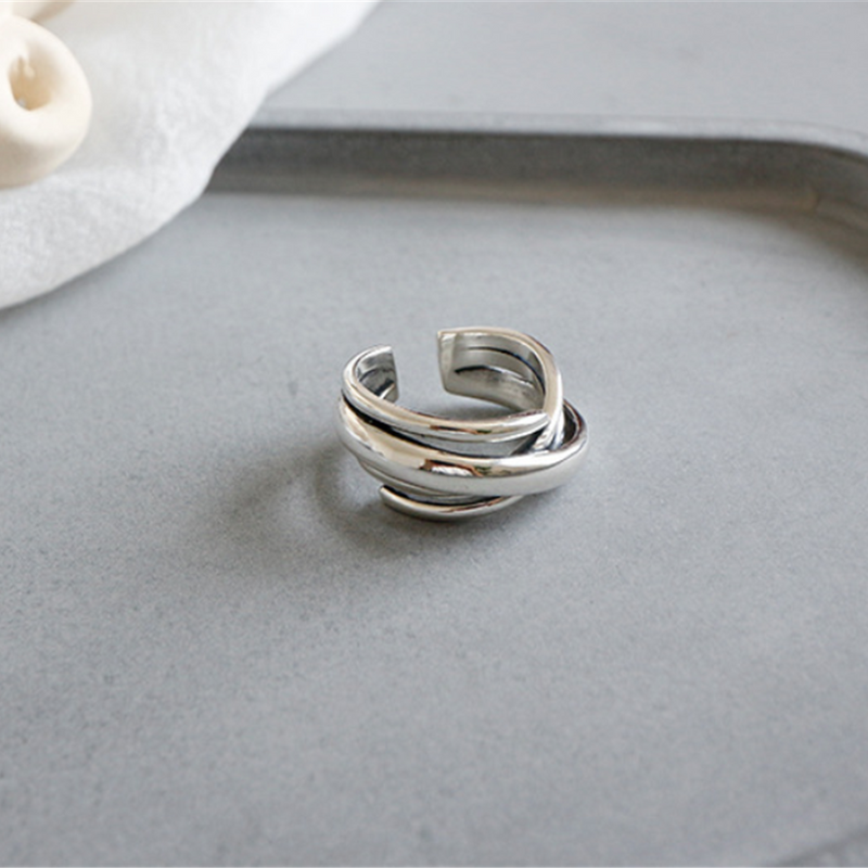 Silver Infinity Open Adjustment Finger Ring