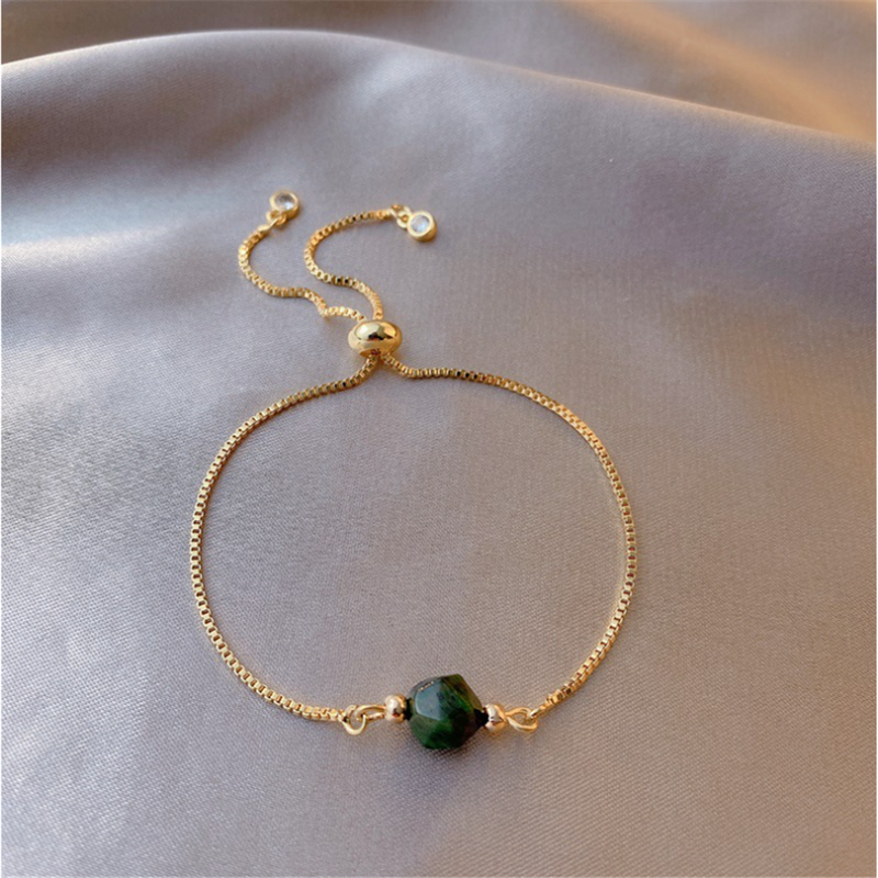 Double Layers Emerald Beaded Bracelets