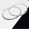 Rhinestones Crystal Beaded Hoops Earrings