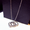Minimalist Bulk Rings on Chain Necklace Choker