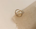 Minimalist Oyster Pearl Adjustment Rings